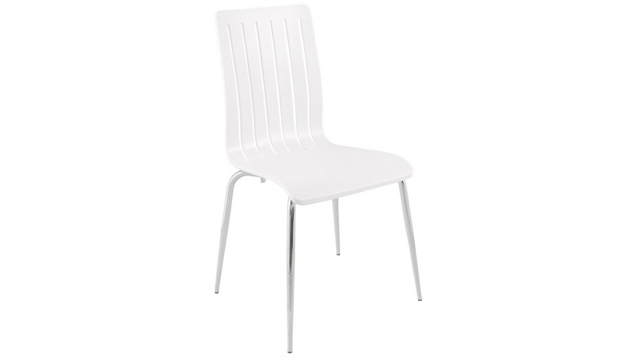 Chaise En Bois Blanc : Ink – Chaise design en bois couleur blanc Chaise En Bois Blanc : Ink – Chaise design en bois couleur blanc